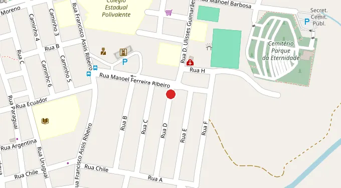 Mapa da localização