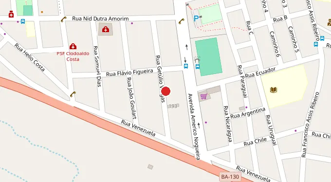 Mapa da localização