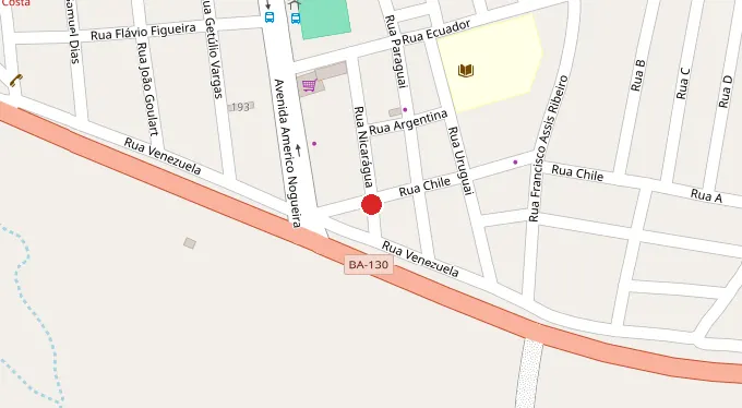 Mapa da localização