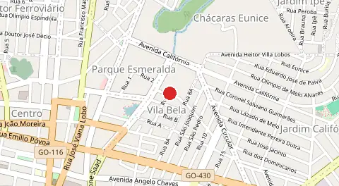 Mapa de Vila Bela