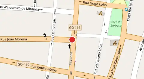 Mapa da localização