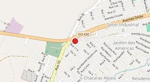 Mapa de Chácaras Setor Abreu
