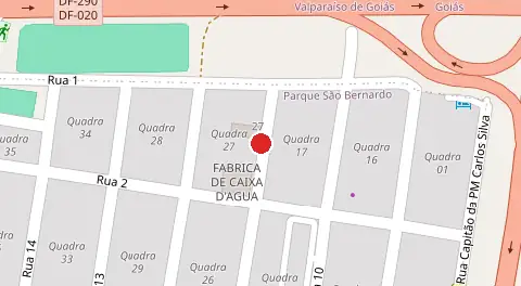 Mapa da localização