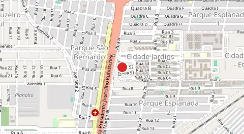 Mapa de Cidade Jardins
