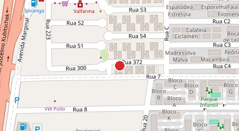 Mapa da localização