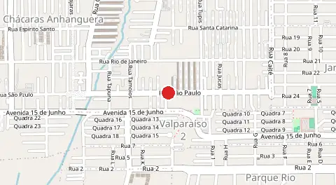 Mapa de Chácaras Anhanguera