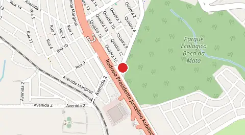 Mapa de Reserva do Parque