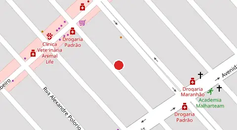 Mapa da localização