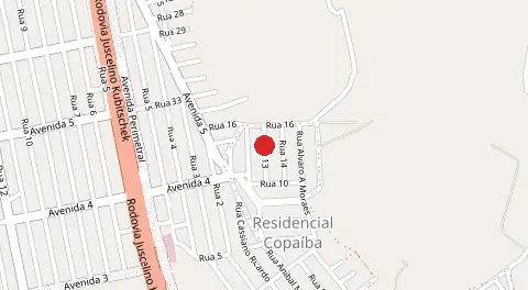 Mapa de Residencial Copaiba