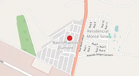 Mapa de Santos Dumont