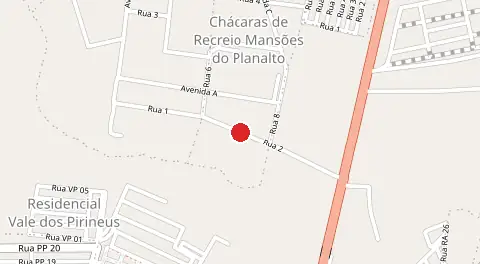 Mapa de Sitios de Recreio Américano do Brasil