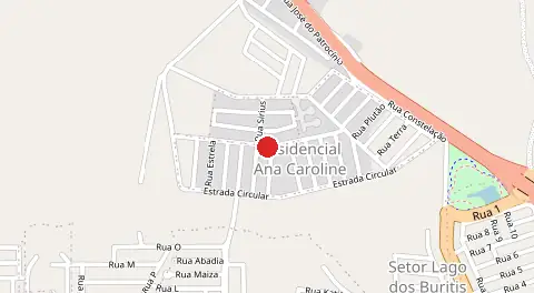 Mapa de Residencial Ana Carolina