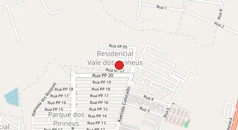Mapa de Vale dos Pirineus