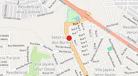 Mapa de Lago dos Buritis