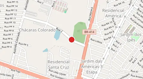 Mapa de Chácaras Colorado