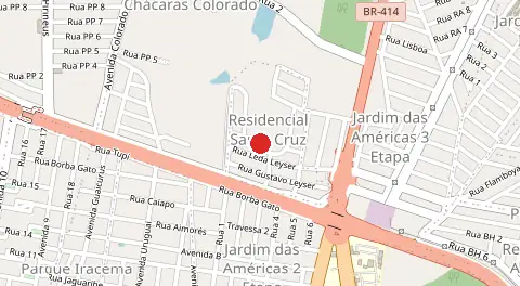 Mapa de Residencial Santa Cruz