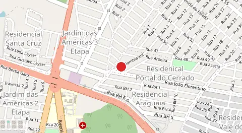 Mapa de Portal do Cerrado