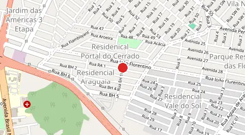 Mapa de Residencial Araguaia