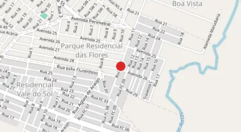 Mapa de Residencial das Flores