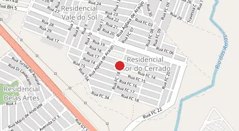 Mapa de Residencial Flor do Cerrado