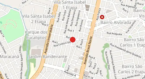 Mapa de Vila Santa Isabel