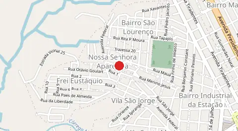 Mapa de Nossa Senhora Aparecida