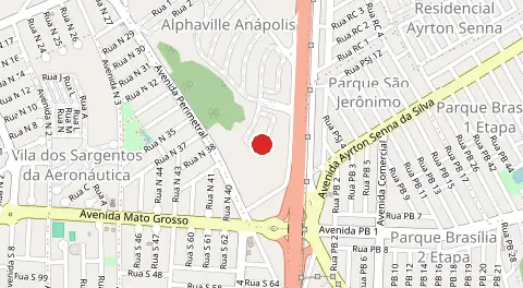 Mapa de Condomínio Alphaville Anapolis