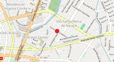 Mapa de Vila Santa Maria de Nazaré