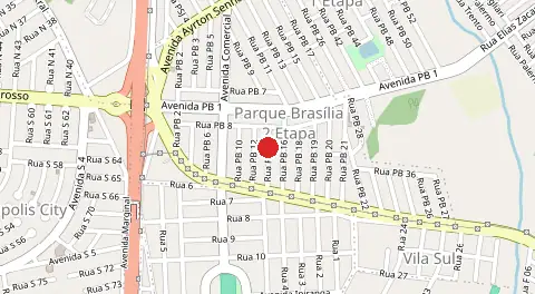 Mapa de Parque Brasilia Segunda Etapa