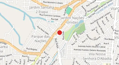 Mapa de Conjunto Nações Unidas
