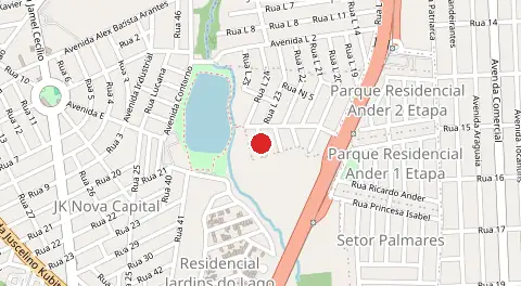 Mapa de Novo Jundiai