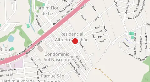 Mapa de Residencial Alfredo Abrahao