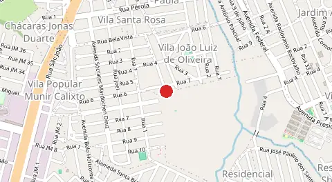 Mapa de Vila João Luiz de Oliveira
