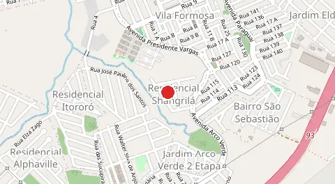 Mapa de Residencial Shangrila