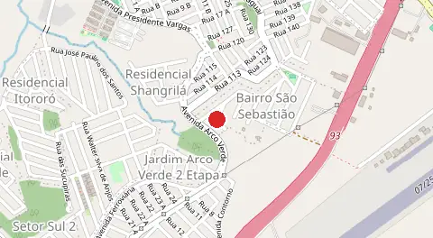 Mapa de São Sebastião