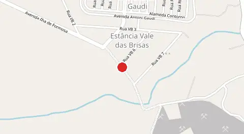 Mapa de Estância Vale das Brisas