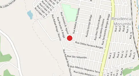 Mapa de Sitios de Recreio Vale das Laranjeiras