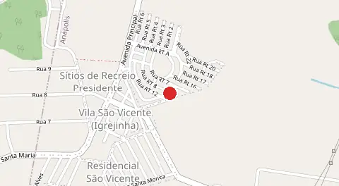 Mapa de Residencial dos Trabalhadores