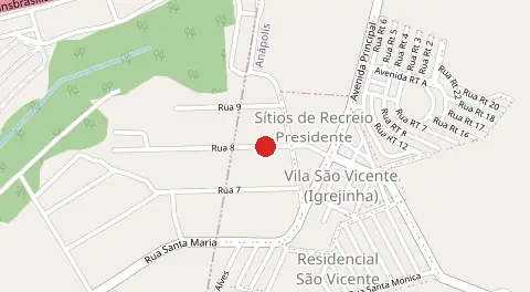 Mapa de Sítio Recreio dos Presidentes