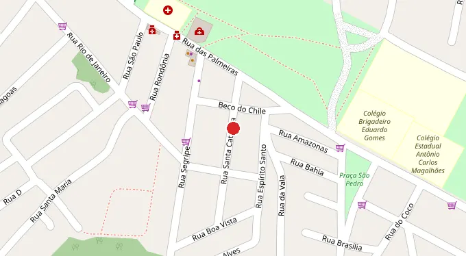Mapa da localização