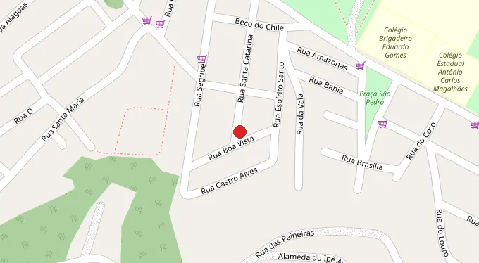 Mapa da localização