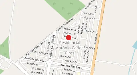 Mapa de Residencial Antônio Carlos Pires
