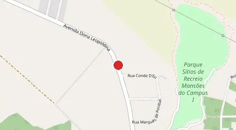 Mapa de Sitios de Recreacao Mansoes do Campus