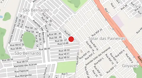 Mapa de Residencial São Bernardo II