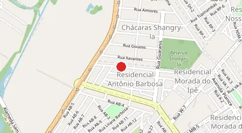 Mapa de Residencial Antônio Barbosa