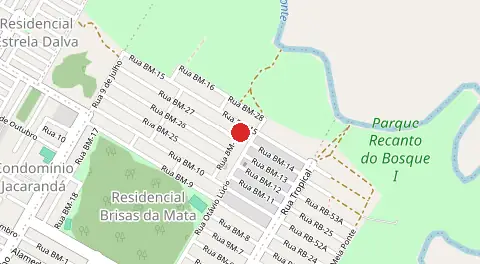 Mapa de Residencial Brisas da Mata