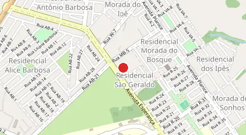 Mapa de Residencial São Geraldo