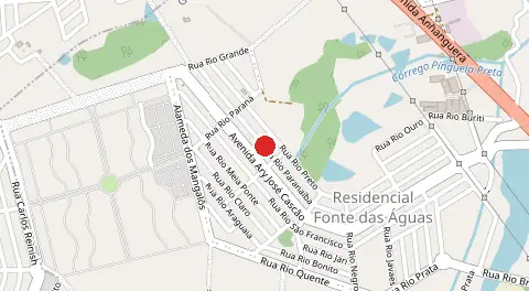 Mapa de Fonte das Águas