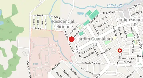 Mapa de Residencial Felicidade