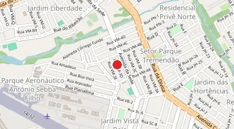 Mapa de Novo Planalto